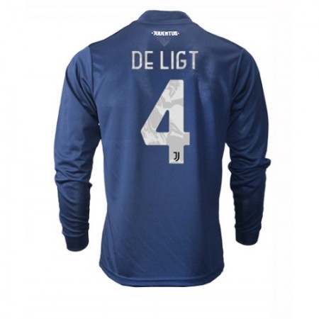 Billiga Fotbollströjor Juventus Matthijs de Ligt 4 Borta tröja 2020/21 Långärmad